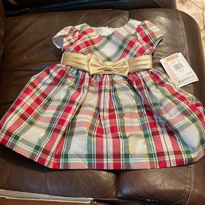 NWT Bonnie baby Christmas Dress